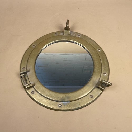 Porthole mirror brass - mirror,