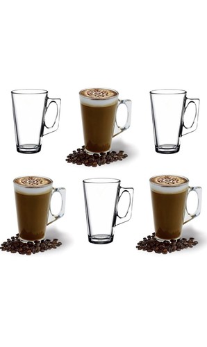 Ansio large latte - large, glass