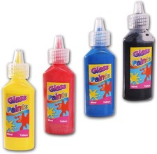 4Pc GLASS PAINTS SET Painting