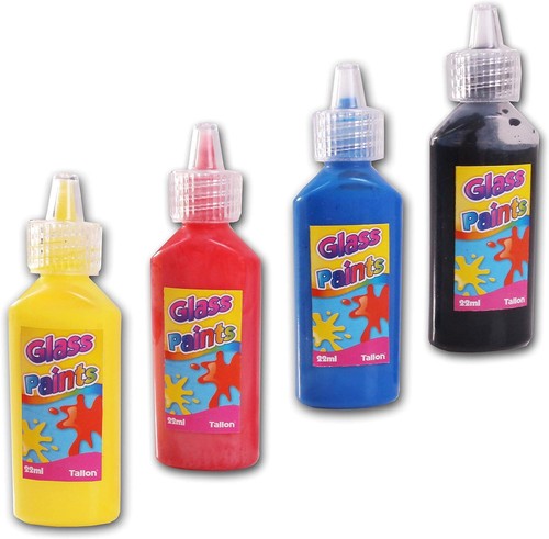 4pc glass paints set painting - 4pc,