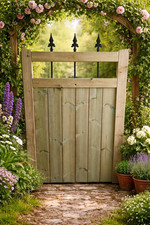 Wooden Garden Gate Pedestrian