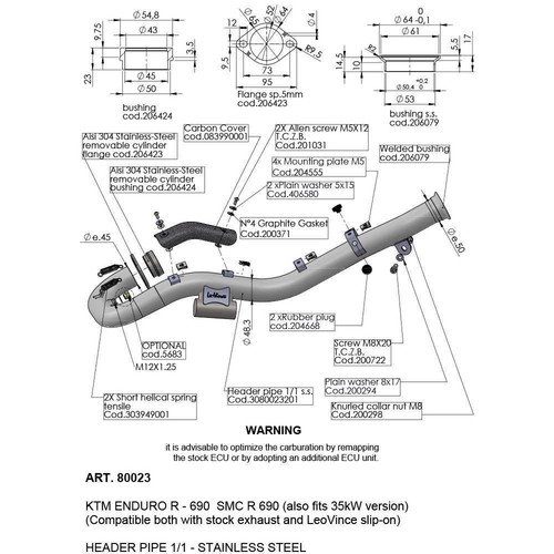 Leovince 80023 collector kit - 80023,
