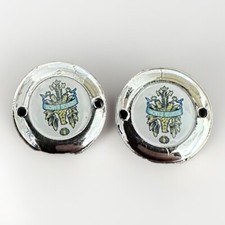 Vintage style BIANCHI crankset dust caps fits Campagnolo, Shimano PLASTIC