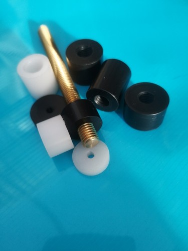 Threaded acetal nylon plastic - threaded,