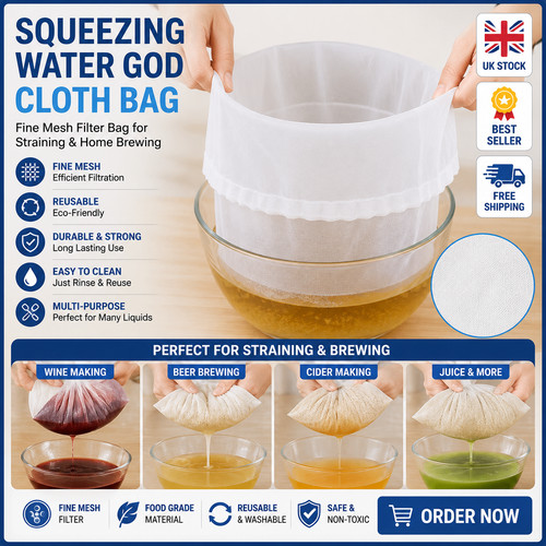 Reusable fine mesh - filter, bag