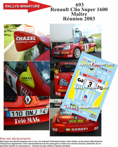 Decals ref 0693 renault - 0693,