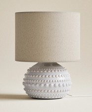 M&S White Rio Table Lamp