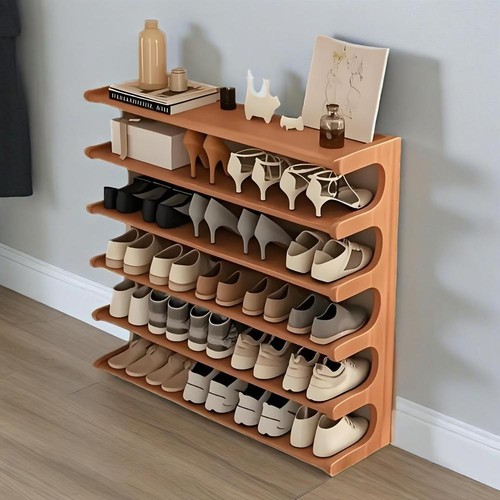 Multi tier bamboo shoe - bamboo, rack