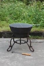 Safir Cast Iron Fire Bowl &