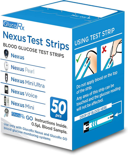 Glucorx nexus test strips - nexus,
