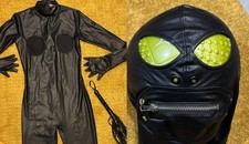 Gimp Suit Flog Boob Cutouts Halloween Black Catsuit Size XS Dolls Kill Sexy BDSM