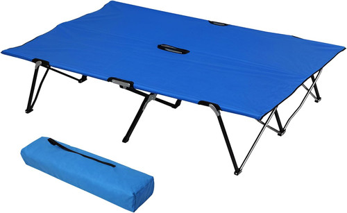 Double camping bed cot - double,