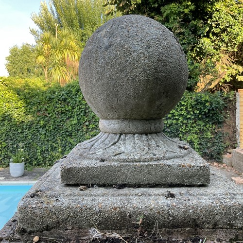 Garden stone pillar - , post