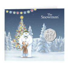 Latest 2025 The Snowman Christmas UK 50p Brilliant Uncirculated Coin Royal Mint