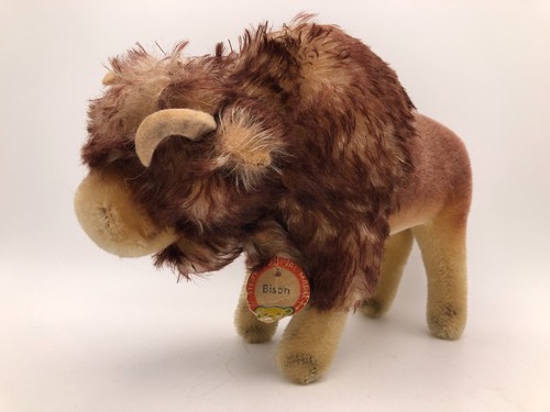 Vintage steiff bison - vintage, stuffed