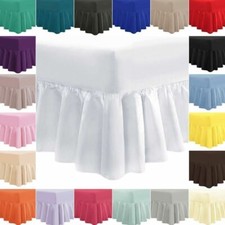 Fitted Valance Sheet Non Iron Easy Care Sheets Single, Double, King, Super King
