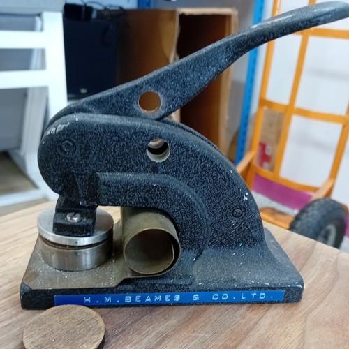 Cast iron paper press embosser - iron,