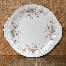 Vintage Paragon China Victoriana Rose Handled Cake Platter Serving Plate