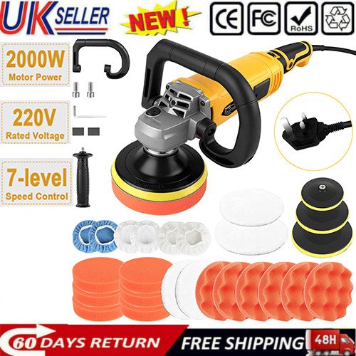 2000w rotary car polisher - 2000w, 7"