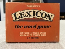 Vintage Lexicon Card Game 1968 Waddingtons Retro Complete Good Condition
