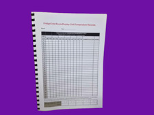 24 Month Fridge/Cold Room/Display Chill Temperature Records Only