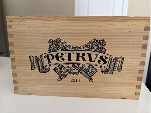 Petrus wooden wine - wine, box