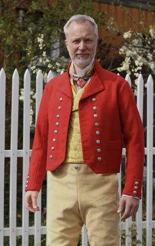 Mens colonial red wool - red,