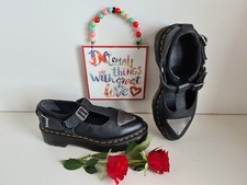 Dr Doc Martens Caidos aunt sally black mary jane shoes farylle metal UK3 EU36