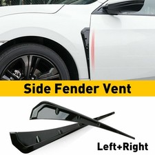 For 16-20 Honda Gloss Civic Black Type-R Side Fender Vent Air Wing Cover T