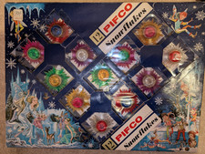 Vintage PIFCO SNOWFLAKE CHRISTMAS LIGHTS - boxed, working