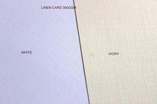 A4 textured Card Linen / Hammer / Smooth / Ivory / White 300gsm High QUALITY