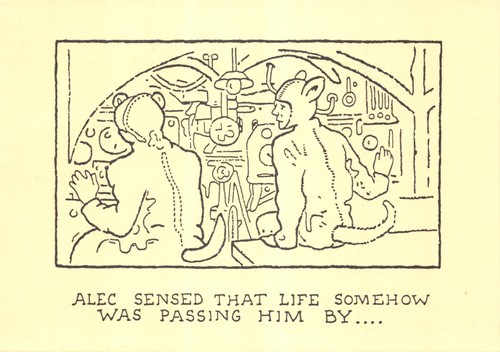 Glen baxter postcard alec - ,