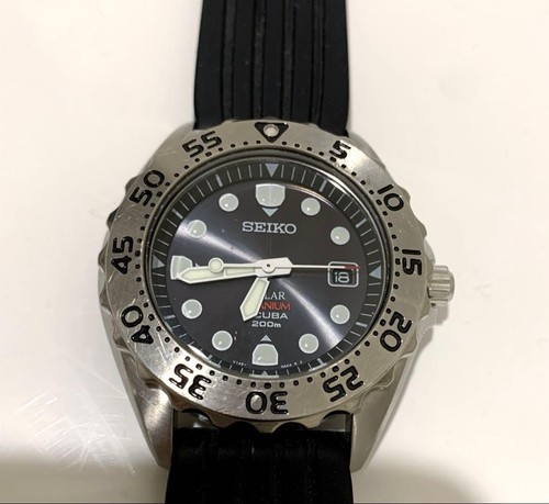 Seiko solar diver titanium - diver's,