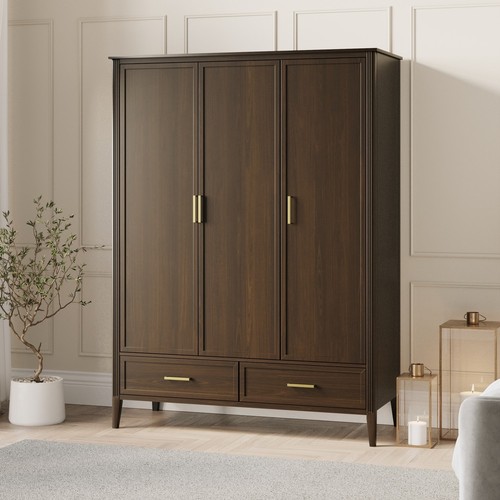 Large walnut door triple - door,