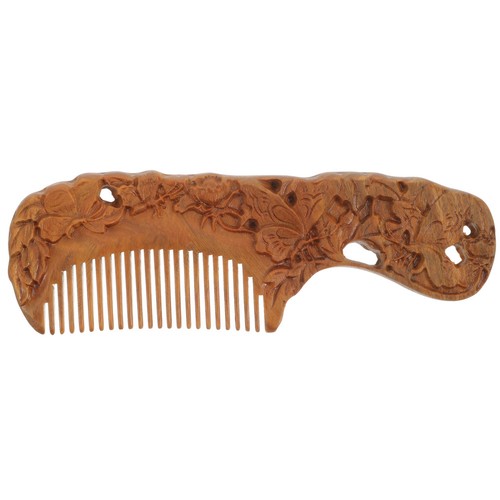 Wooden comb with butterfly - comb,