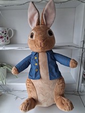 Giant Peter Rabbit Movie Plush Soft Toy Teddy Rainbow Designs. Used