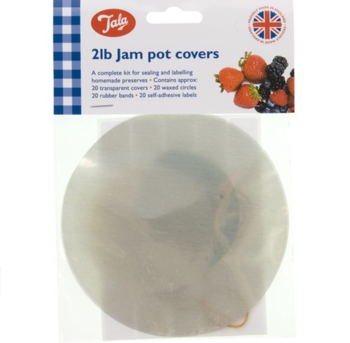 Jam pot covers clear 1lb - covers,