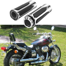 1" Motorcycle Handle Bar Hand Grips For Honda Shadow Spirit VT 750 1100 VTX1300