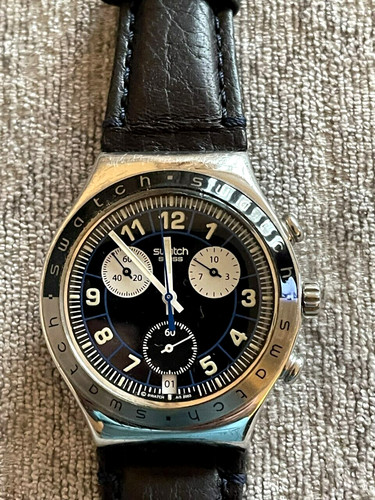 Swatch watch ycs447s black spy - watch,