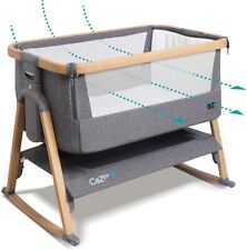 Tutti Bambini CoZee Air Bedside Deluxe Standalone Baby Cot Kids Rocking Crib