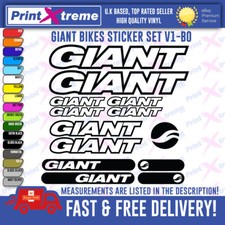 GIANT generic Vinyl Decals, Stickers, Mountain Bike Cycling Bmx, V1-BO