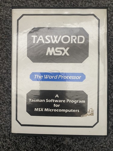 Tasword msx tasman software - tasword, |