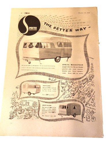 Sprite caravan advert - , 1959