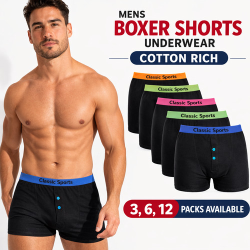 Pairs mens boxer shorts - 12,