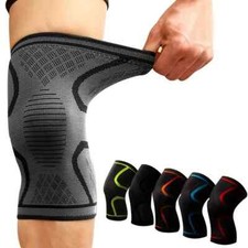 Knee Support Compression Sleeve Brace Patella Arthritis Pain Relief Gym Sports