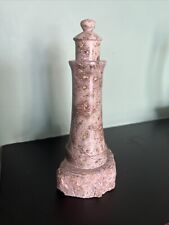 Quality Cornish Serpentine Lighthouse On Base, 7.5 Inches Tall, 1938