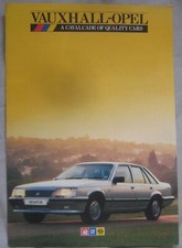 1985 Vauxhall Cavaller, Astra, Manta, Nova, Carlton, Monza, Senator Brochure