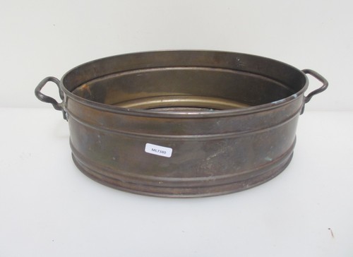 Antique brass pan - antique, fish