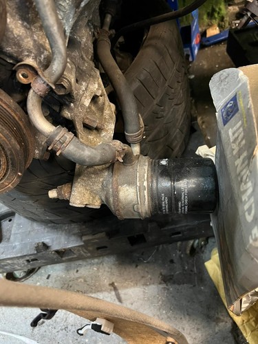 Engine oil cooler filter - oil,