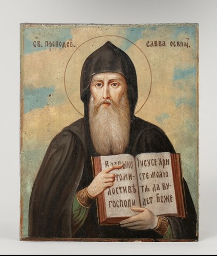 Saint sabbas orthodox - orthodox, icon